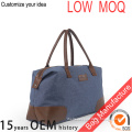 canvas jean travel bags woman / light weight duffel travel luggage bags